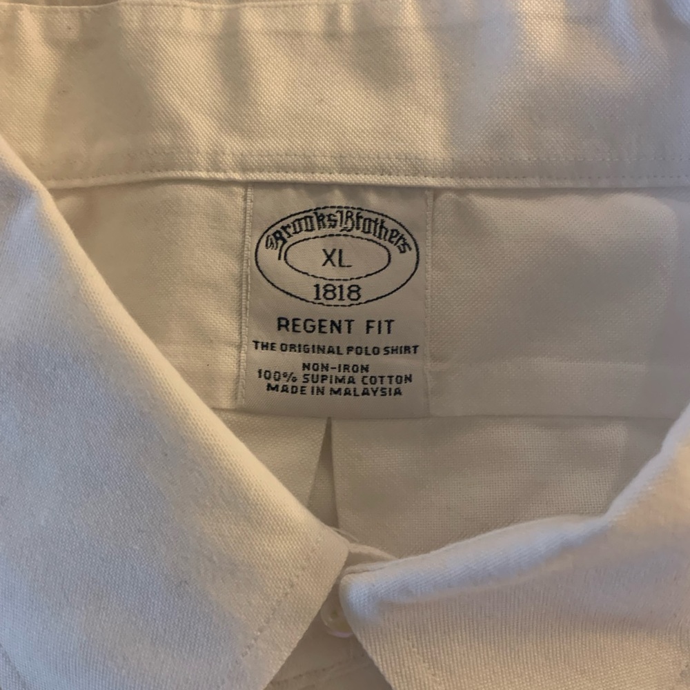 Brooks Brothers men’s XL white button down. EUC